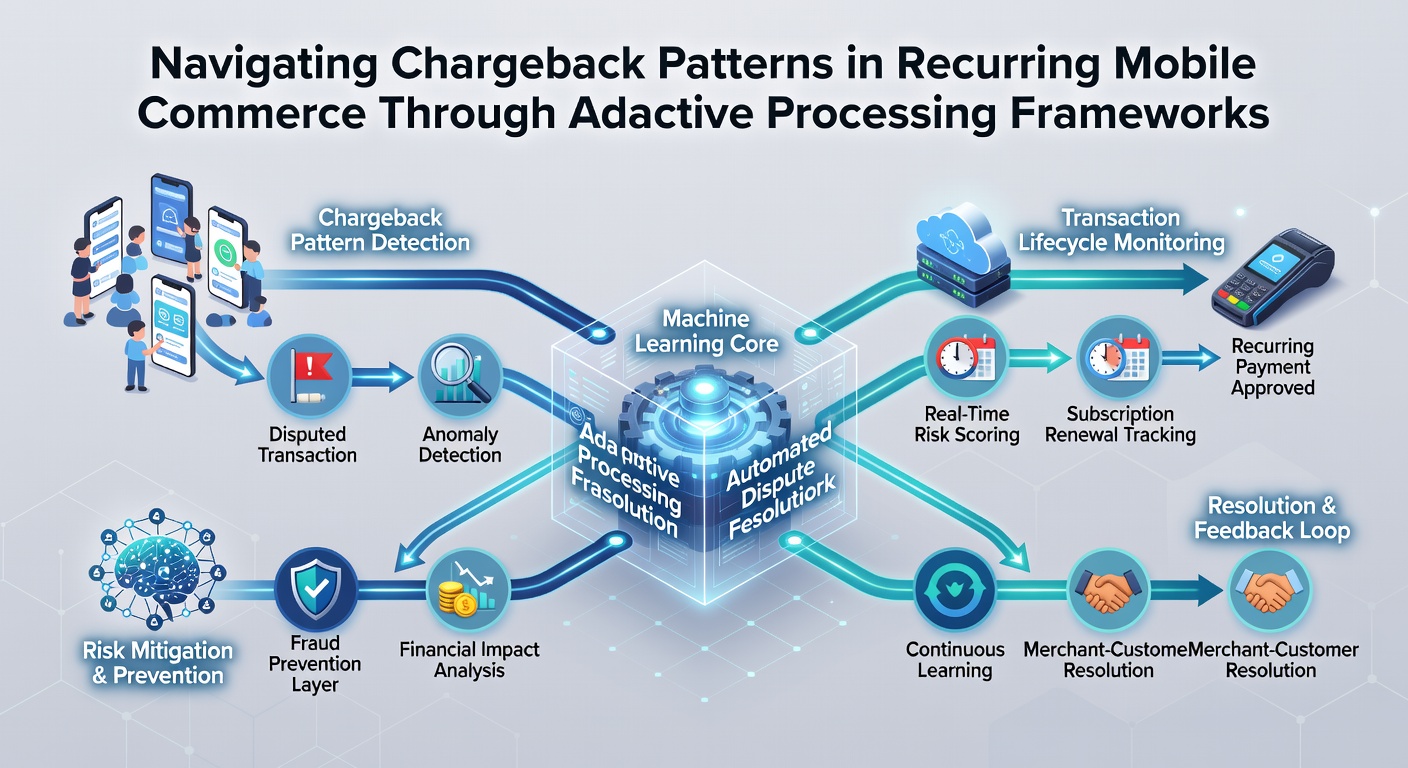 Diagram illustrating adaptive framework components processing mobile subscription transactions