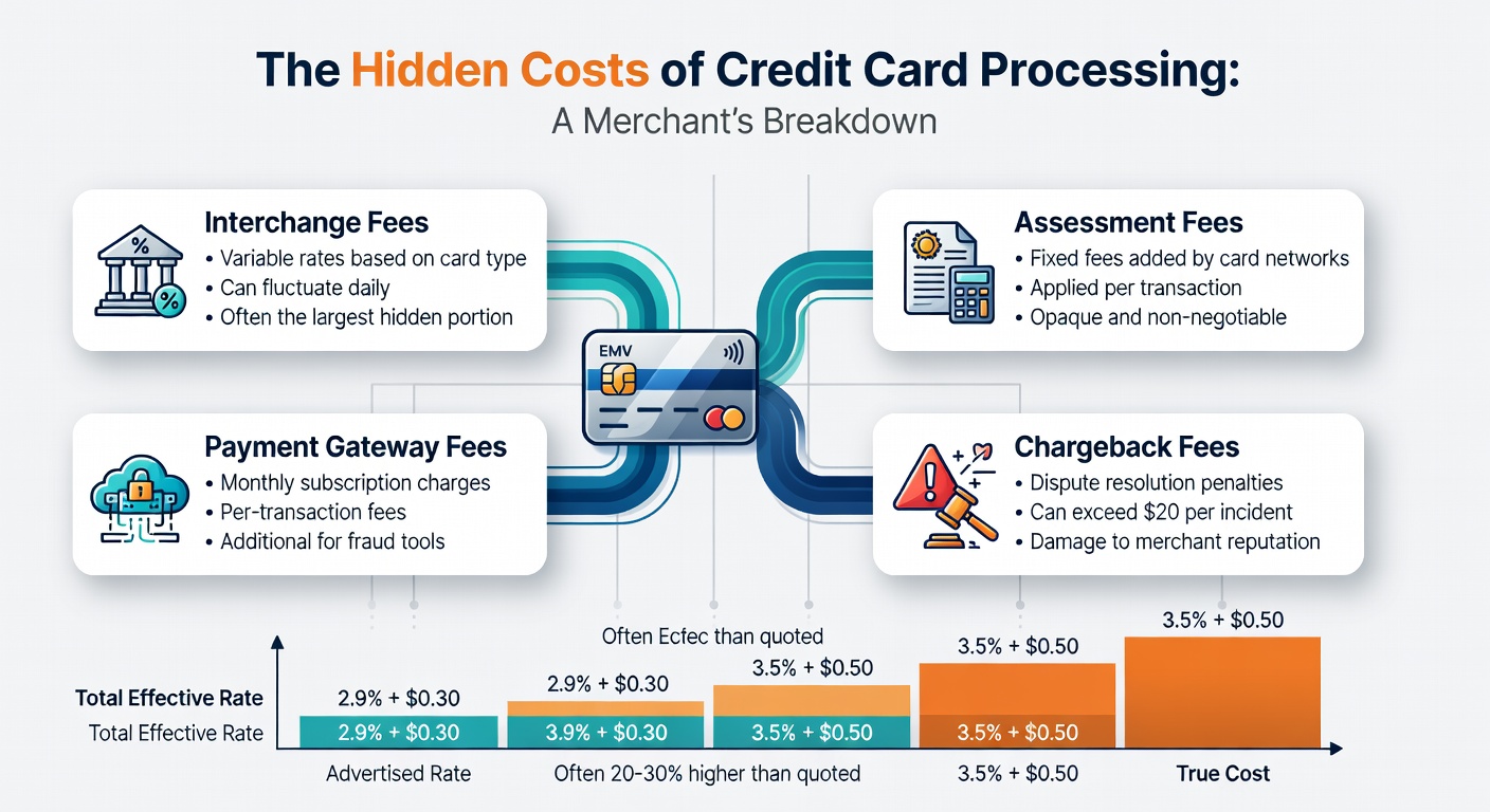 Graph illustrating rising chargeback rates and associated costs for merchants over time, with bars climbing sharply post-2020