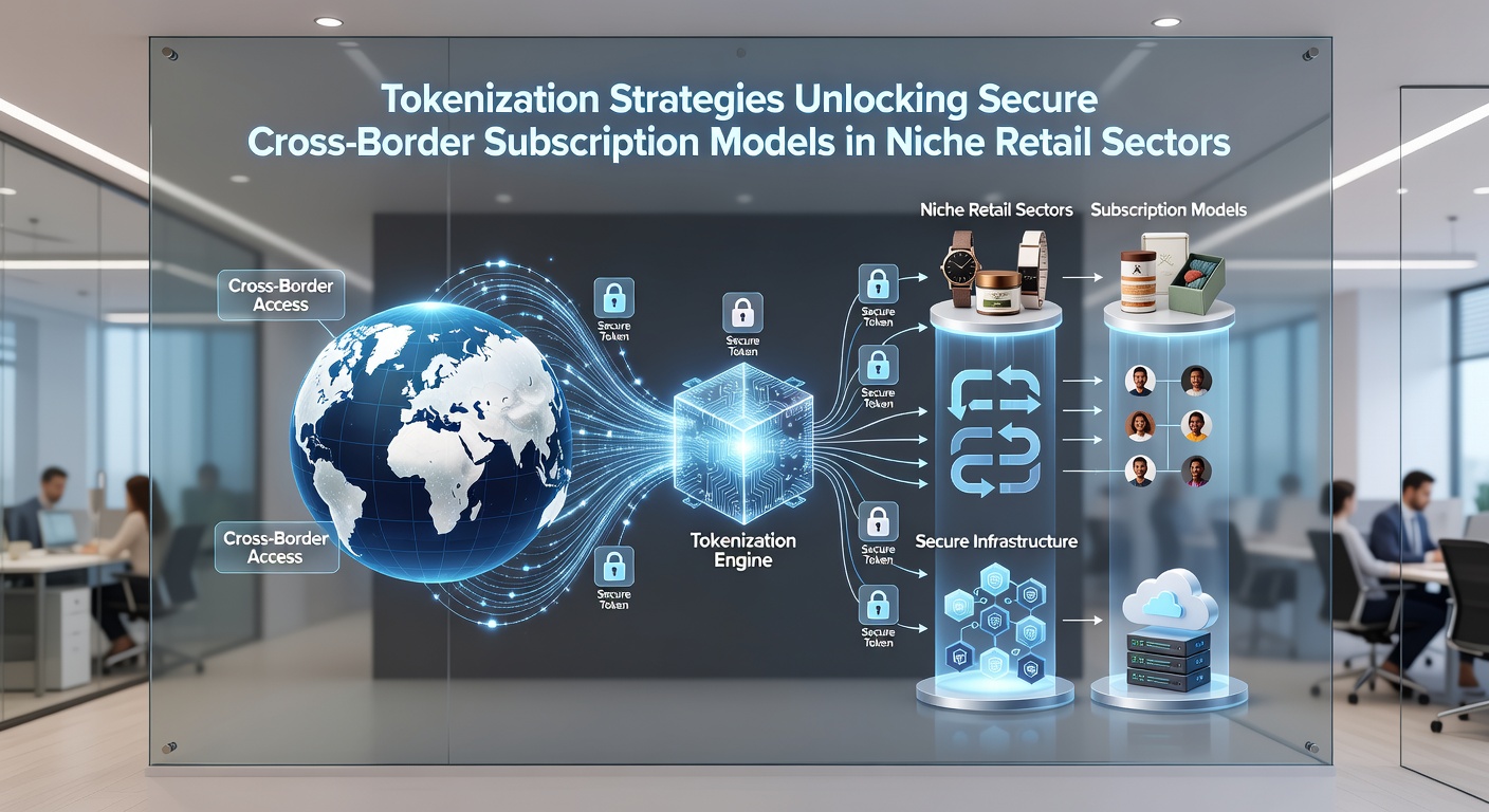 Diagram illustrating token vault interactions for international recurring billing in specialized retail